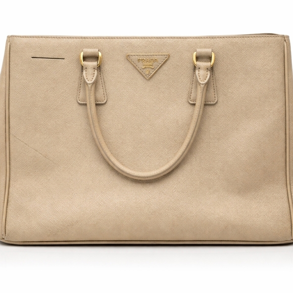 Prada Handbags - Prada Tan Leather Satchel